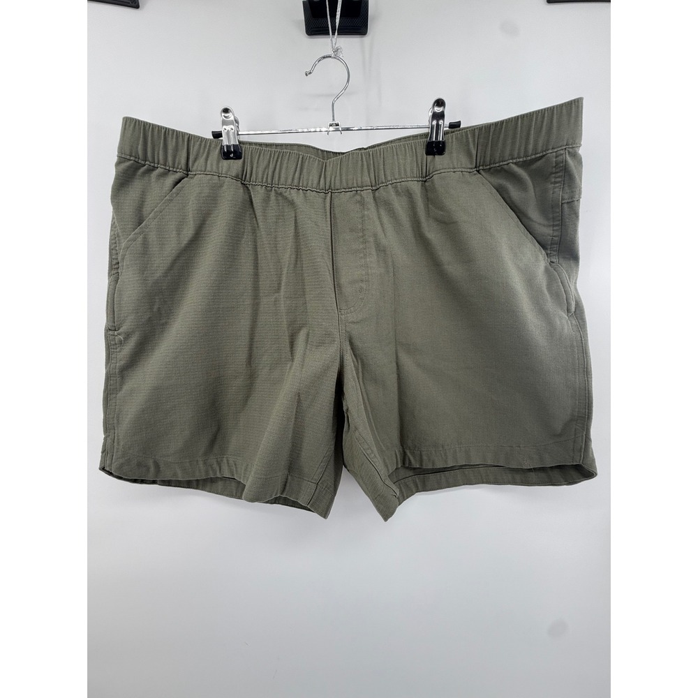 Carhartt Womens Relaxed Fit Ripstop Shorts Dusty Olive Green BS6199-W XL 16-18